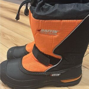 Baffin Kids' Black and Orange Snow Boots